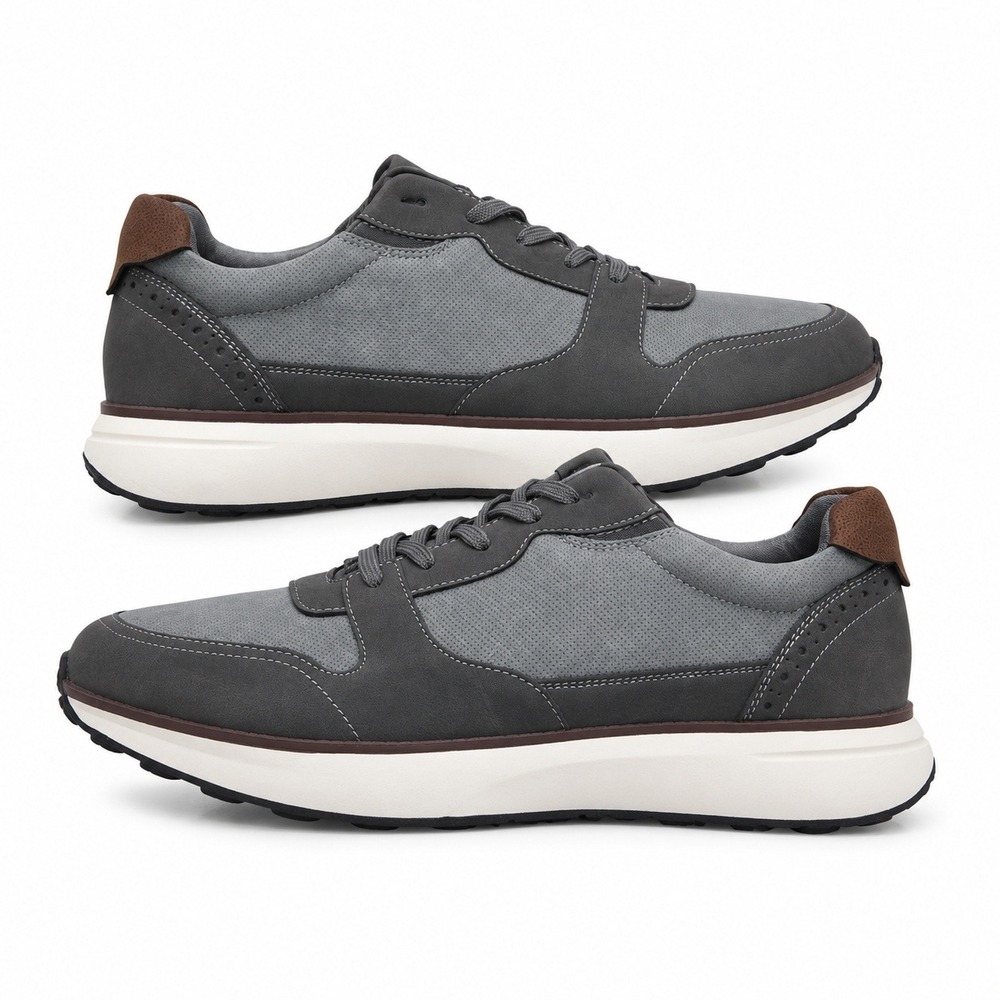 Nunn Bush Kore Swift Moc Toe Sneakers Mens 9.5 Gray Casual Comfort Walking NEW